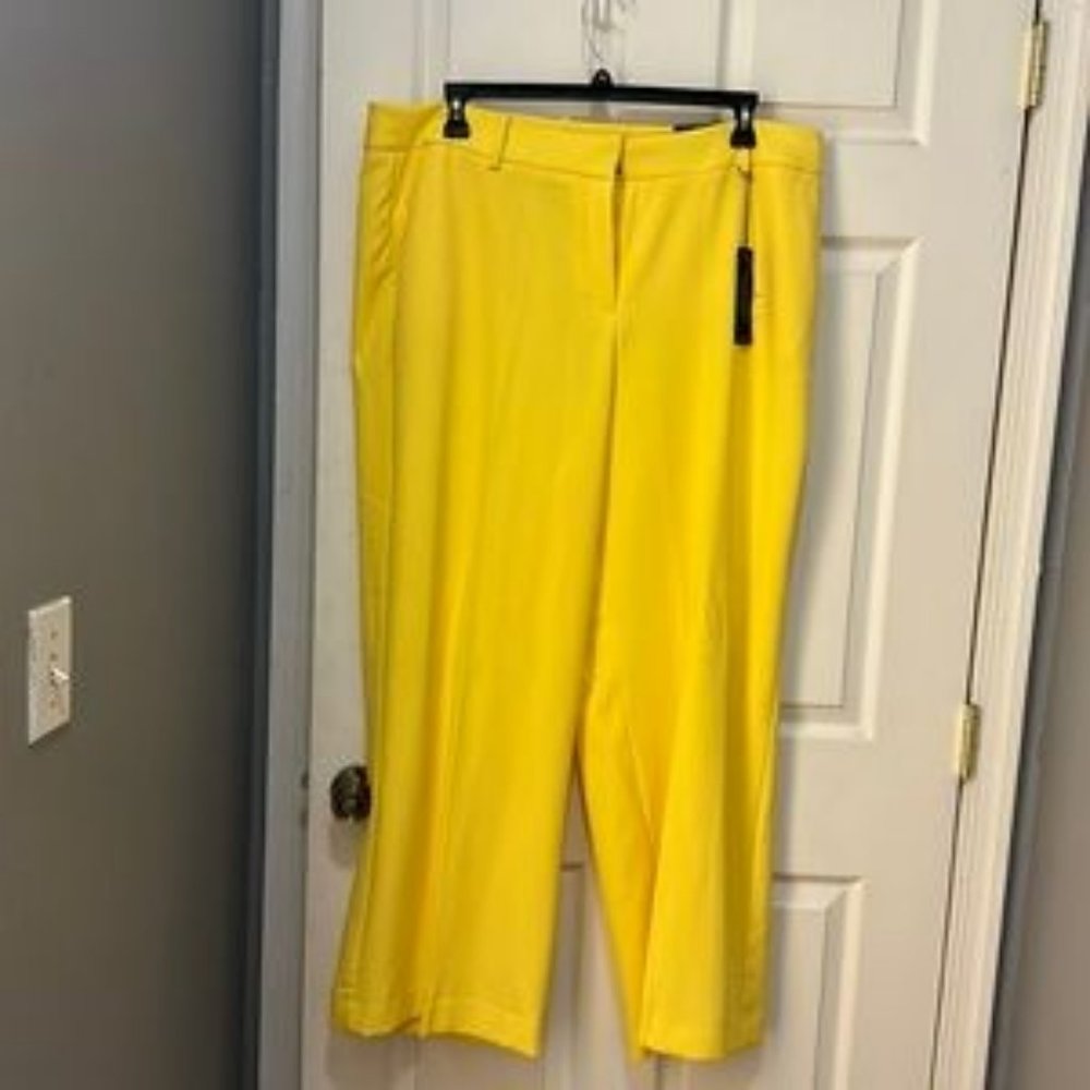 Yellow Wide Leg Trouser
